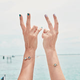 double moon pallene bracelet in gold