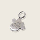 moonglow pet tag in stainless steel