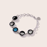 five moon bracelet in stainless steel