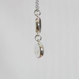 lunar twin charm necklace