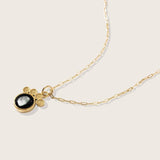 moonglow paw necklace in gold