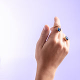 astral spiral ring in rose gold