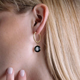 the carina hoops in gold