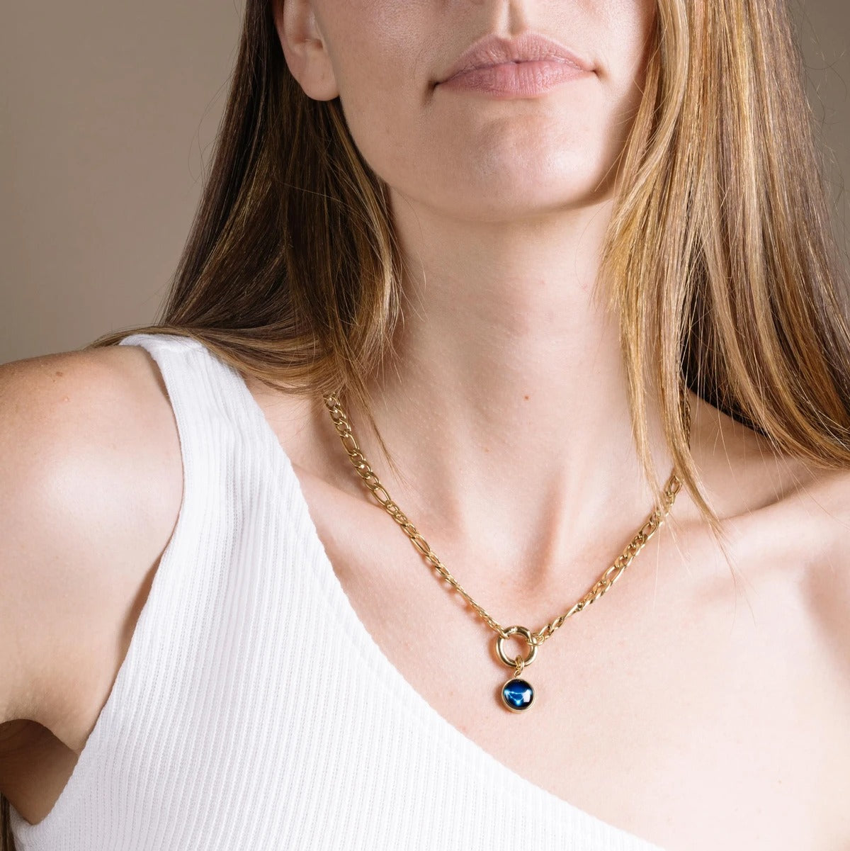 The Astral Figaro Necklace in Gold