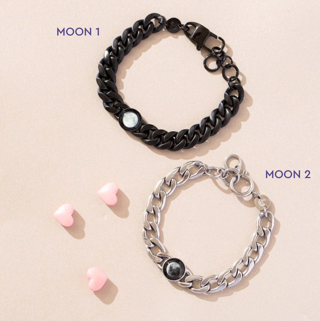 Lunar Curb His & Hers Bracelets