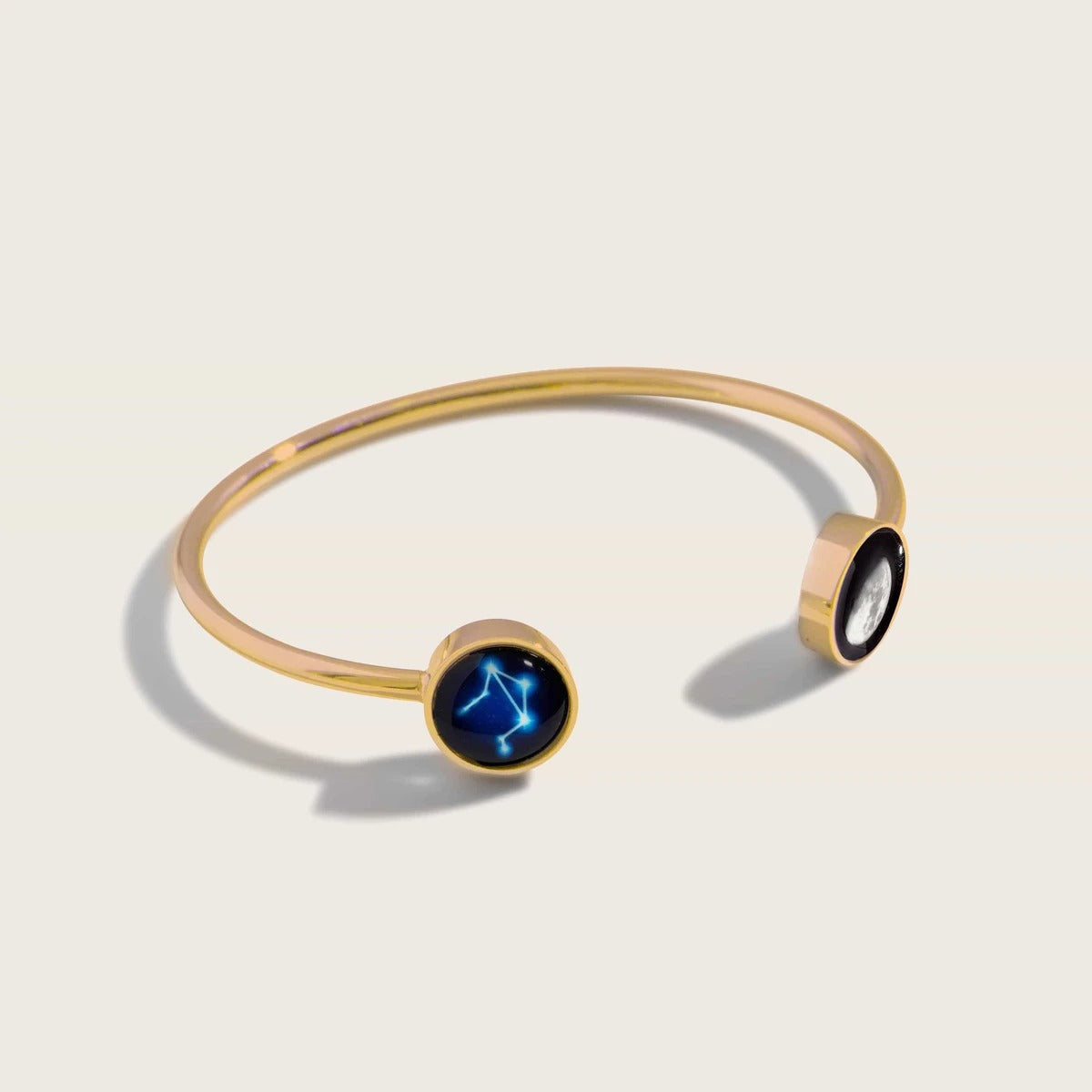 Moon and Stars Dyad Cuff in Gold