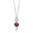 pink moon black cat on the moon necklace