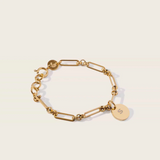 solar link bracelet in gold