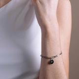 solar link bracelet in stainless steel