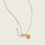 heavenly heart necklace in gold