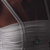 family locket necklace in rose gold