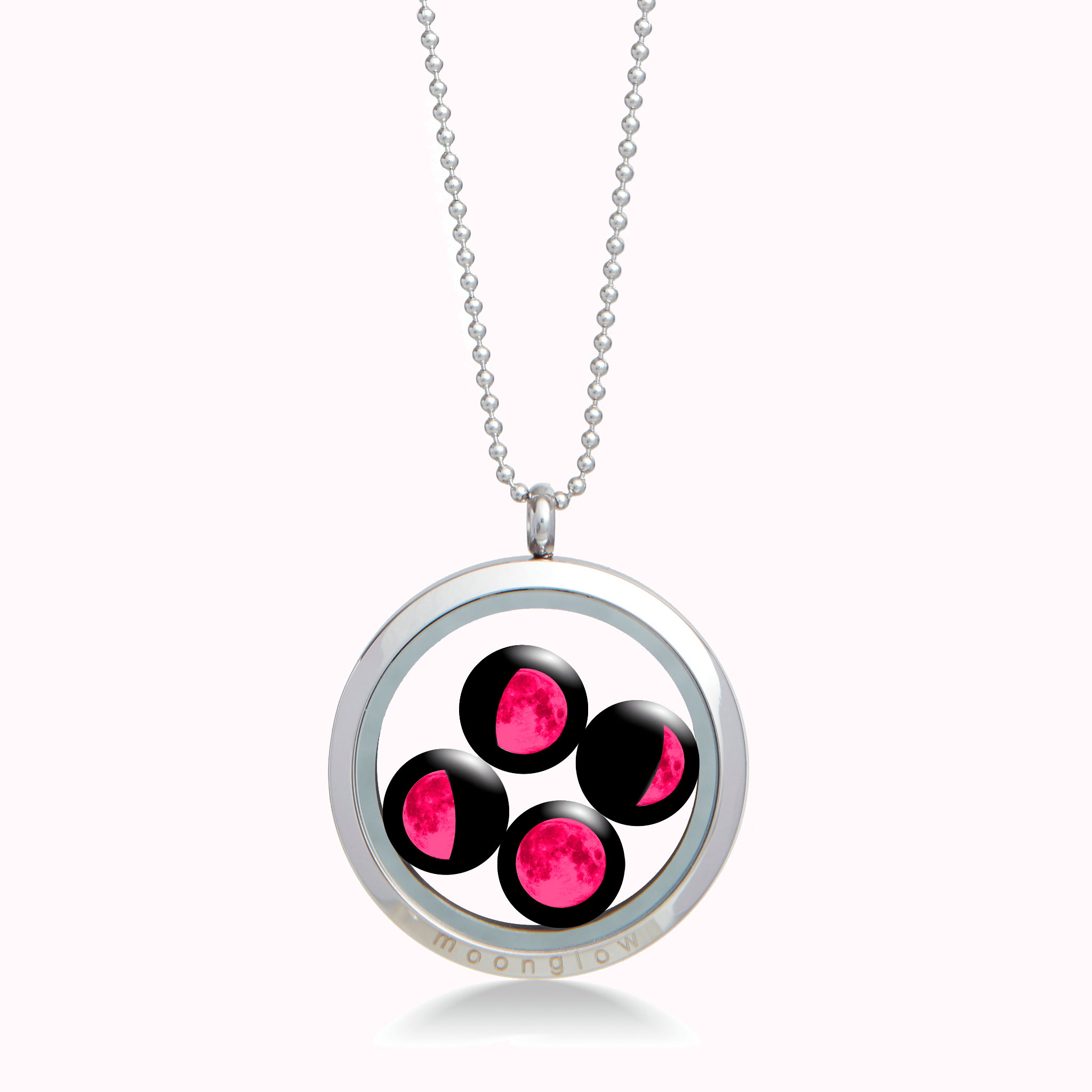 Pink Moon Large Family Locket