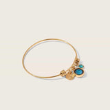 logosphere birthstone bangle in gold