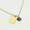 the oracle zodiac card necklace in gold
