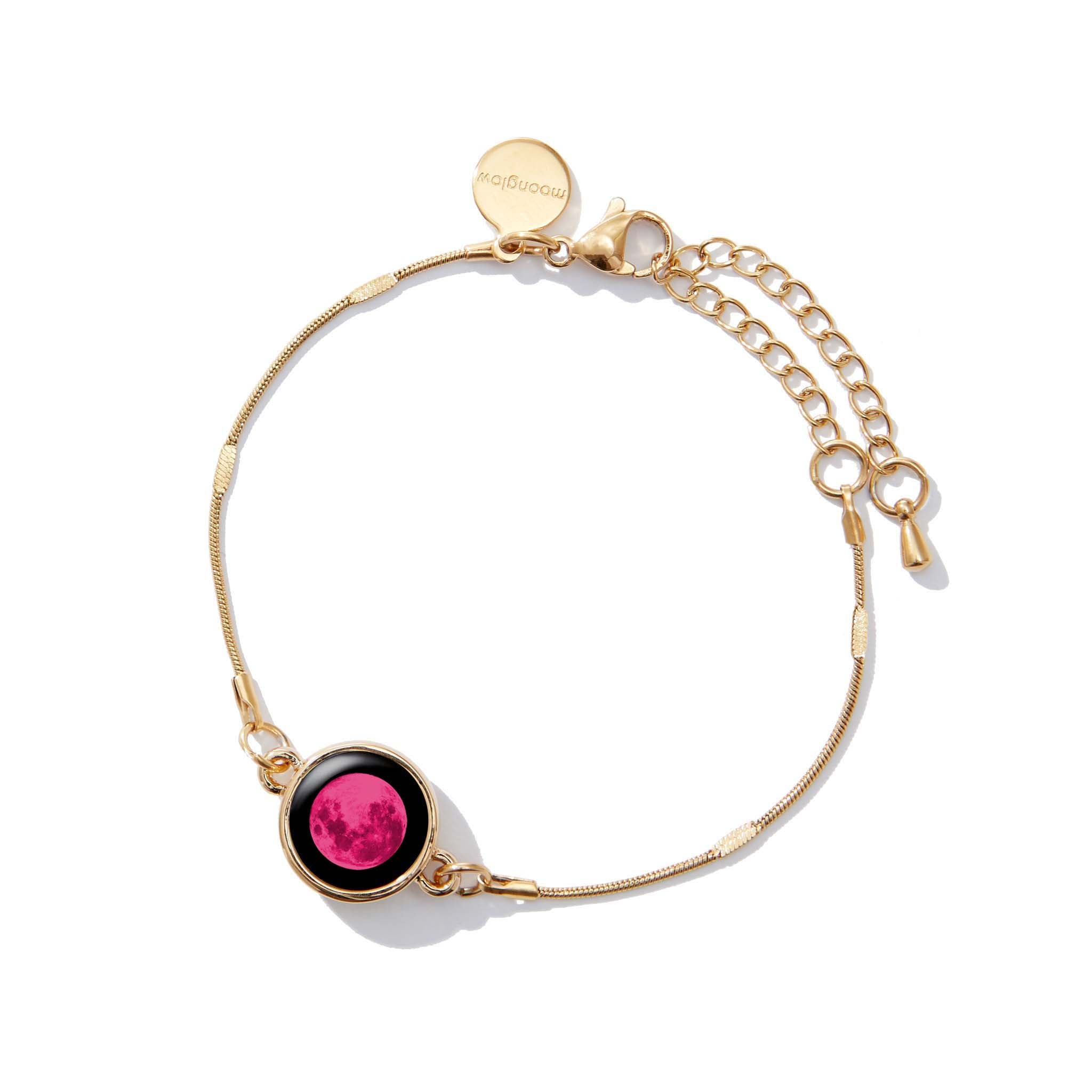 Pink Moon Mini Satellite Bracelet in Gold
